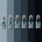 AD PANCHO - PASTEL GREY - SET [1oz] - Reyes Tattoo Supply TINTAS world famous